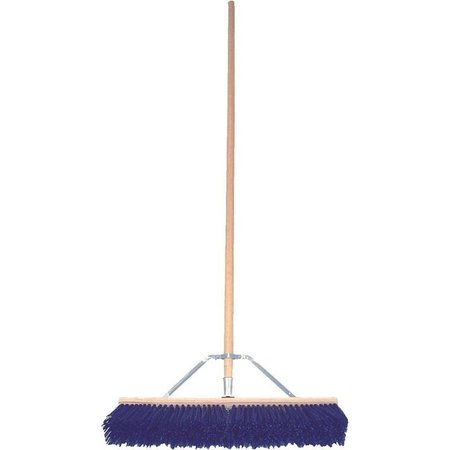 BIRDWELL StreetBarn Broom, 412 in L Trim, Polypropylene Bristle, Hardwood Handle 6024-4